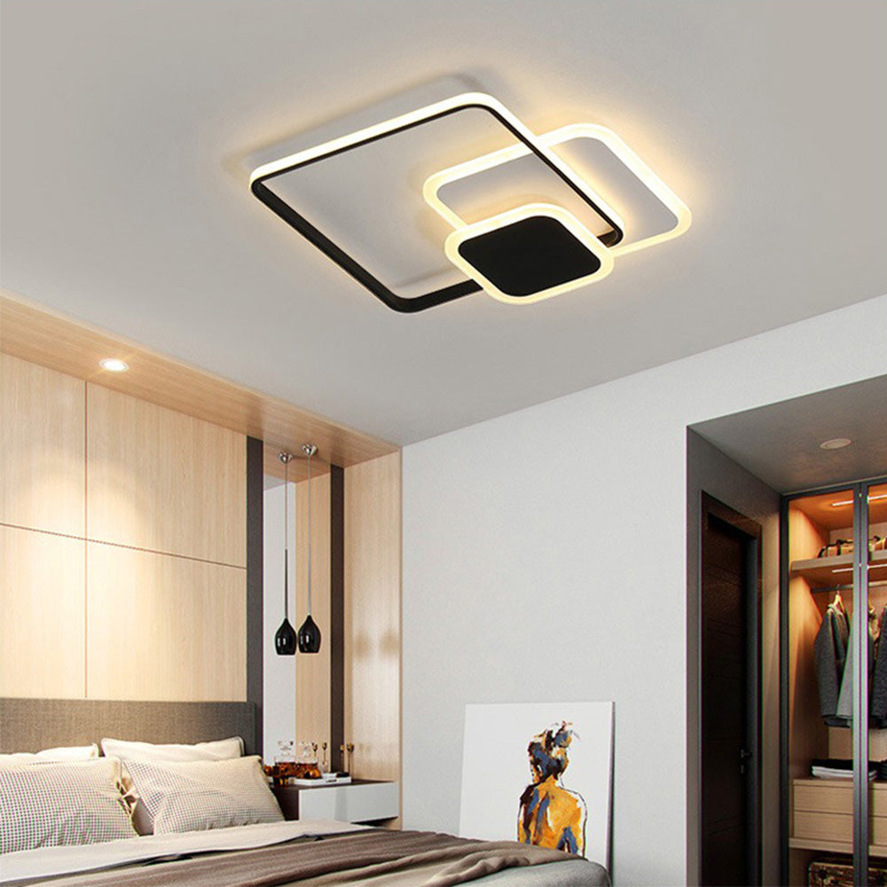 Elegant Acrylic LED Flush Mount Bedroom Ceiling Lamp