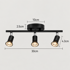 Modern Iron Multi-Lights Track Ceiling Light for Kitchen Bedroom