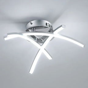 Modern Trident Arc Bedroom LED Ceiling Lights