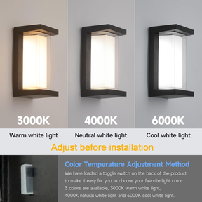 IP65 Waterproof Outdoor Wall Lamp for Patio Front Door Backyard