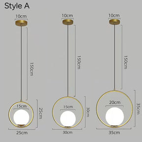 Nordic Luxury Glass Pendant Lights for Kitchen Island Dining Room