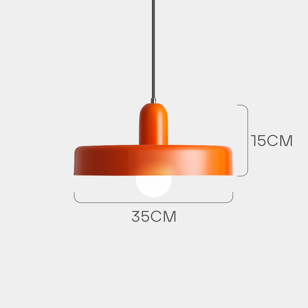 Bauhaus Modern Colorful Iron Pendant Light For Living Room