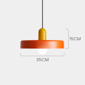 Bauhaus Modern Colorful Iron Pendant Light For Living Room