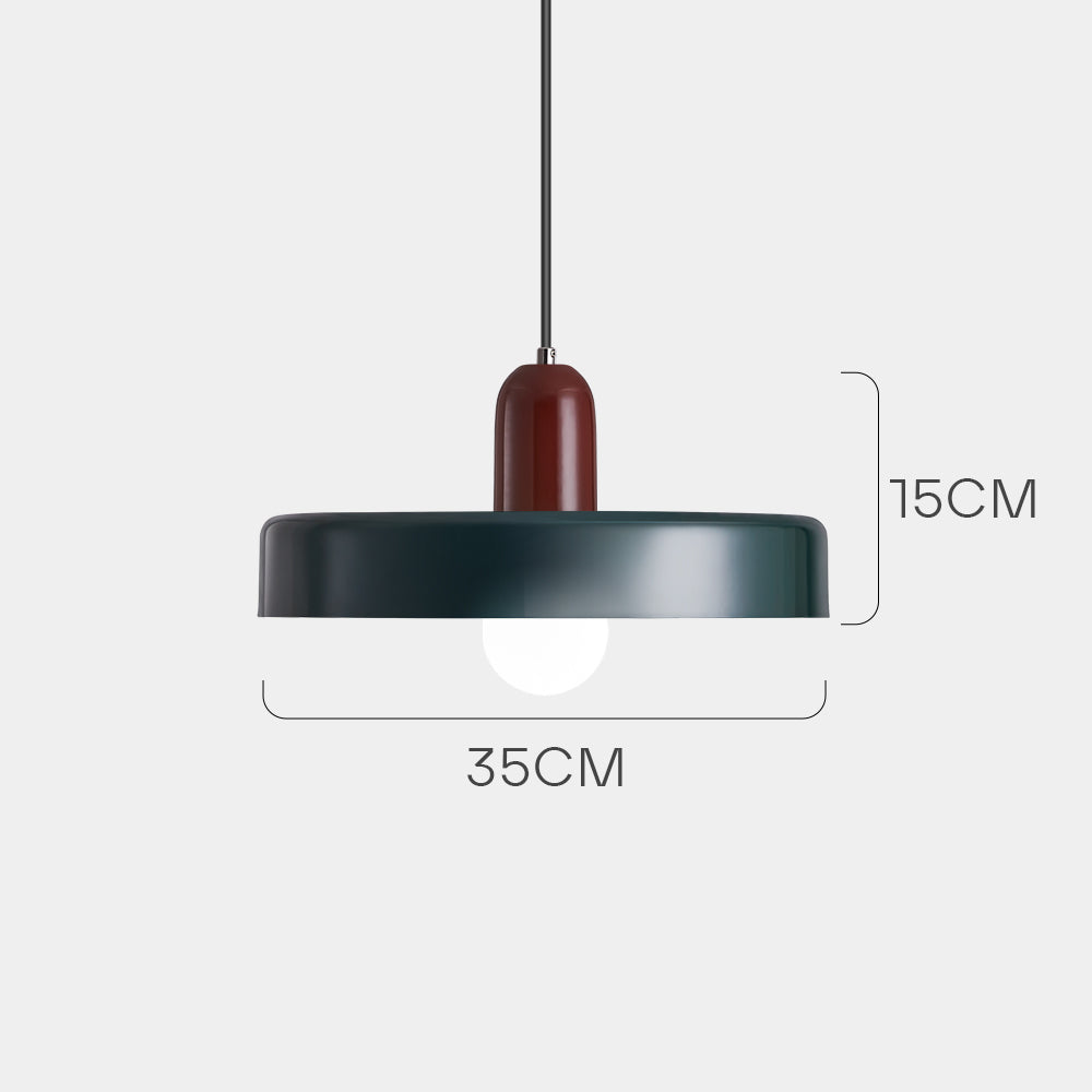 Bauhaus Modern Colorful Iron Pendant Light For Living Room