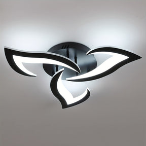 Contemporary Flower Shape Iron LED Ceiling Light For Living Room