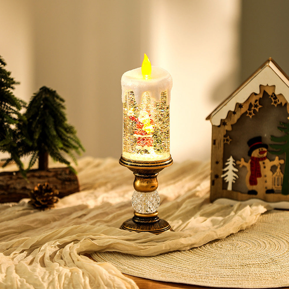 Warm Transparent Candles Plastic LED Christmas Lightings