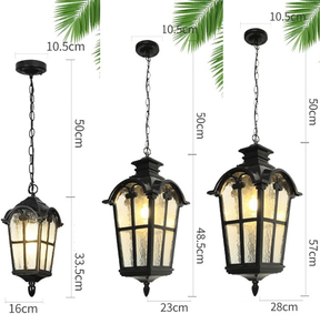 IP65 Outdoor Pendant Lights Courtyard Garden Front Door Lighting