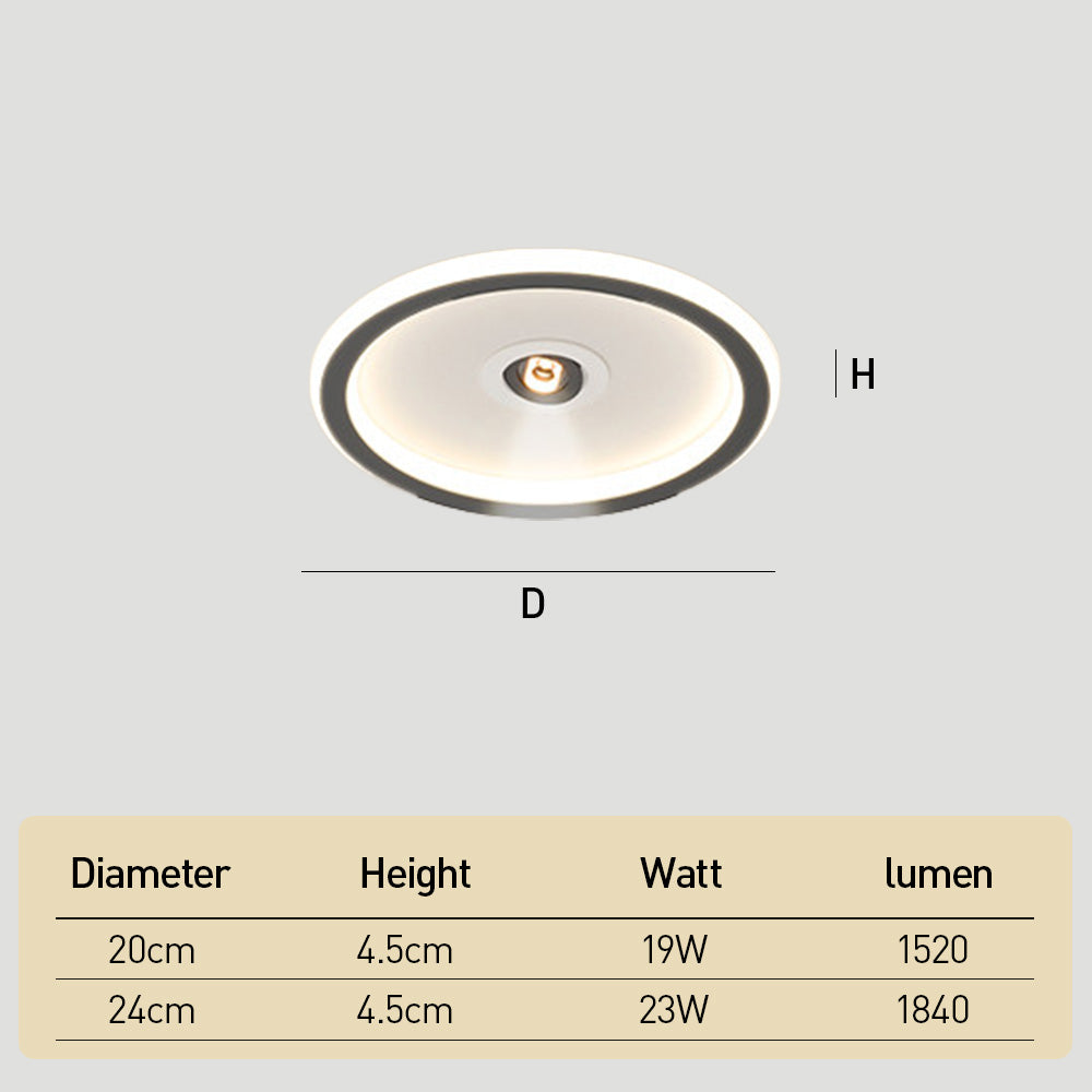 Modern Angle Adjustable Acrylic Iron LED Ceiling Lights for Living Room