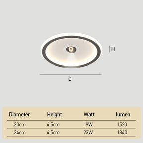 Modern Angle Adjustable Acrylic Iron LED Ceiling Lights for Living Room