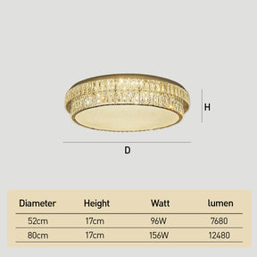 Flush Mount Crystal LED Ceiling Lights for Bedroom