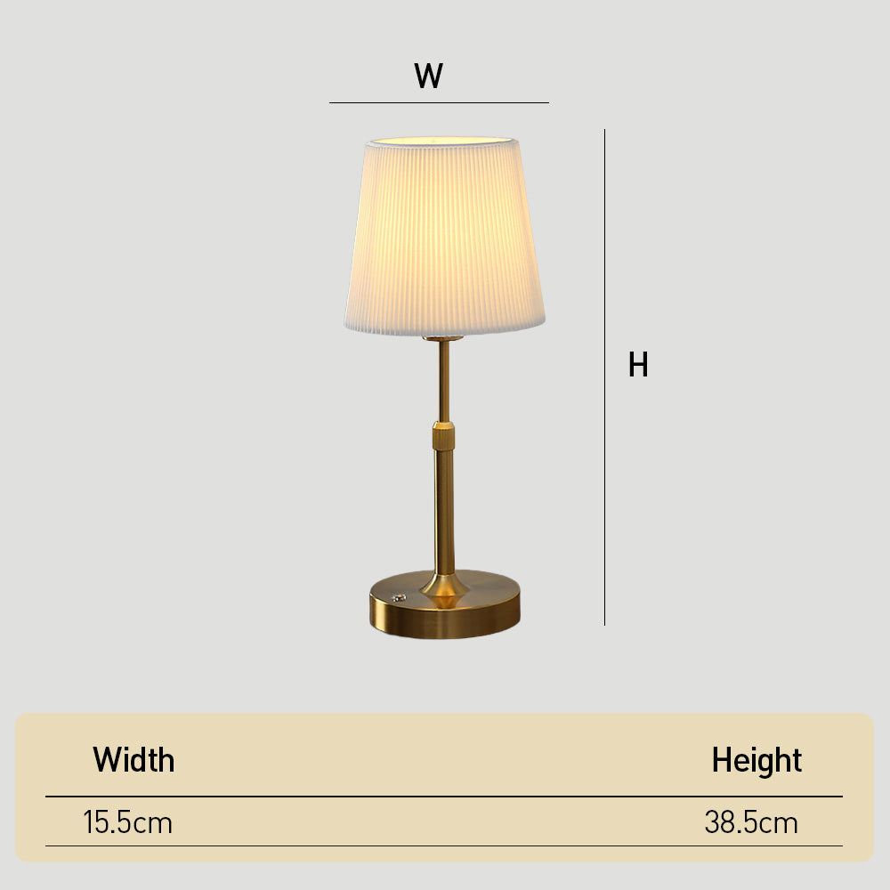 Nordic Telescopic Fabric Rechargeable Table Lamp for Bedroom Dining Room