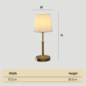 Nordic Telescopic Fabric Rechargeable Table Lamp for Bedroom Dining Room
