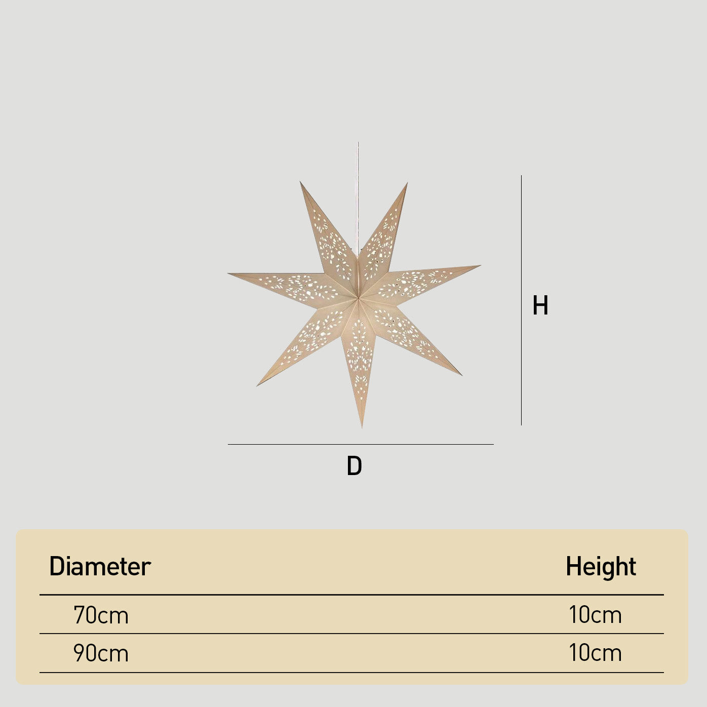Nordic 7-points Paper Star Pendant Lights for Christmas Decoration