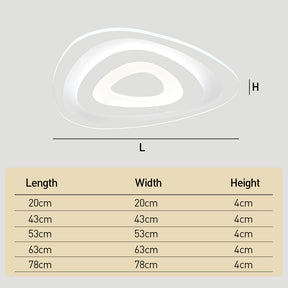 Modern Ultra-thin Ceiling Lights, Flush LED Ceiling Lights for Living Room