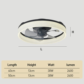 Modern LED Ceiling Fan with Light Remote Control Ceiling Fan for Living Room Dining Room