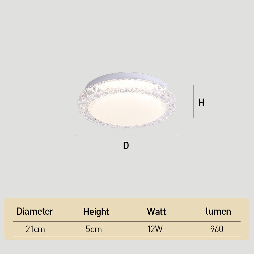 Acrylic Iron Dimmable LED Flush Mount Ceiling Lights for Living room