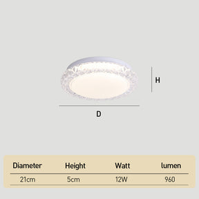 Acrylic Iron Dimmable LED Flush Mount Ceiling Lights for Living room