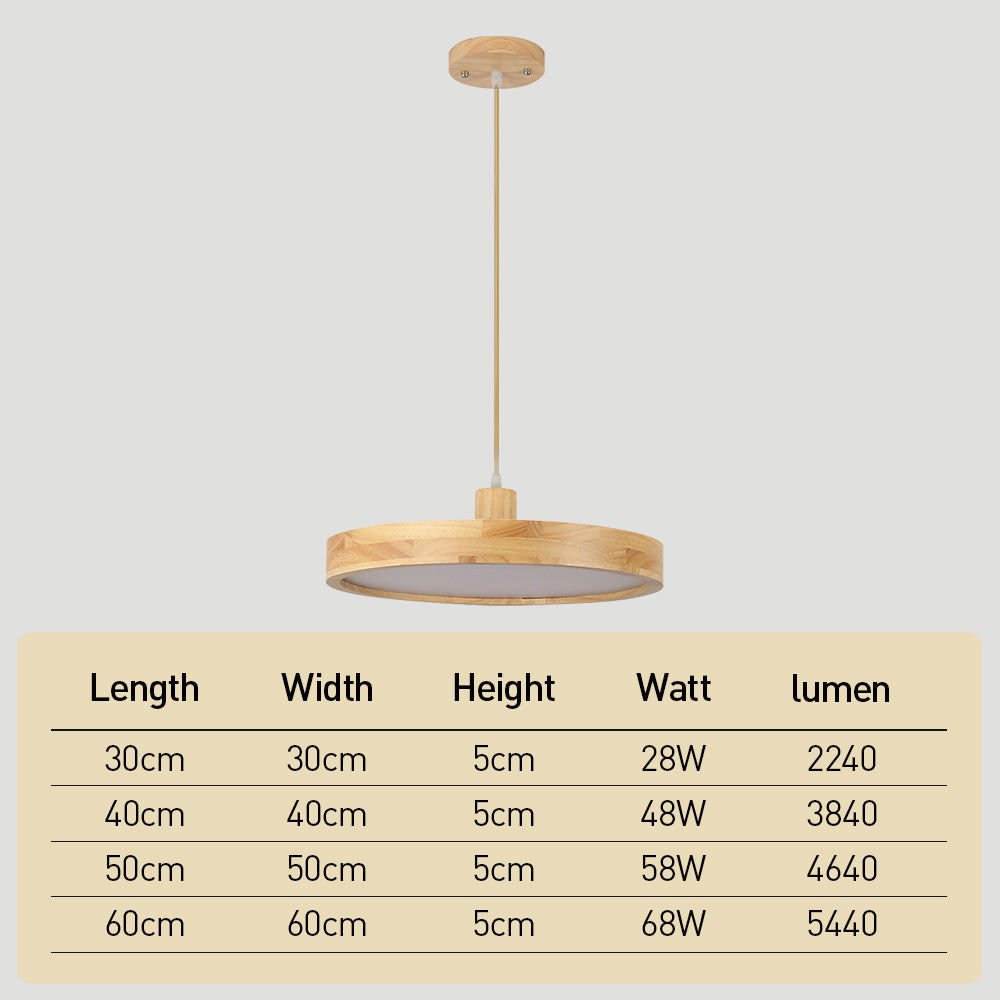 Modern Living Room Wooden Ceiling Hanging Light