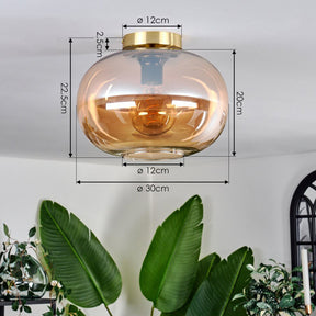 Vintage Glass Ceiling Lights For Living Room