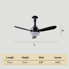 Ceiling Fans with LED Lights Dimmable for Bedroom Living Room Kitchen
