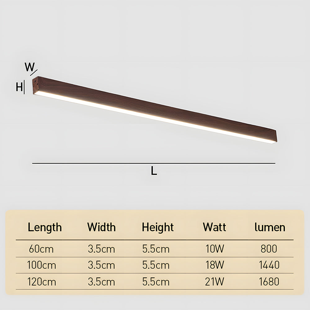 Modern Minimalist Linear Ceiling Lighting