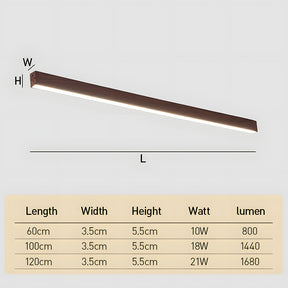 Modern Minimalist Linear Ceiling Lighting