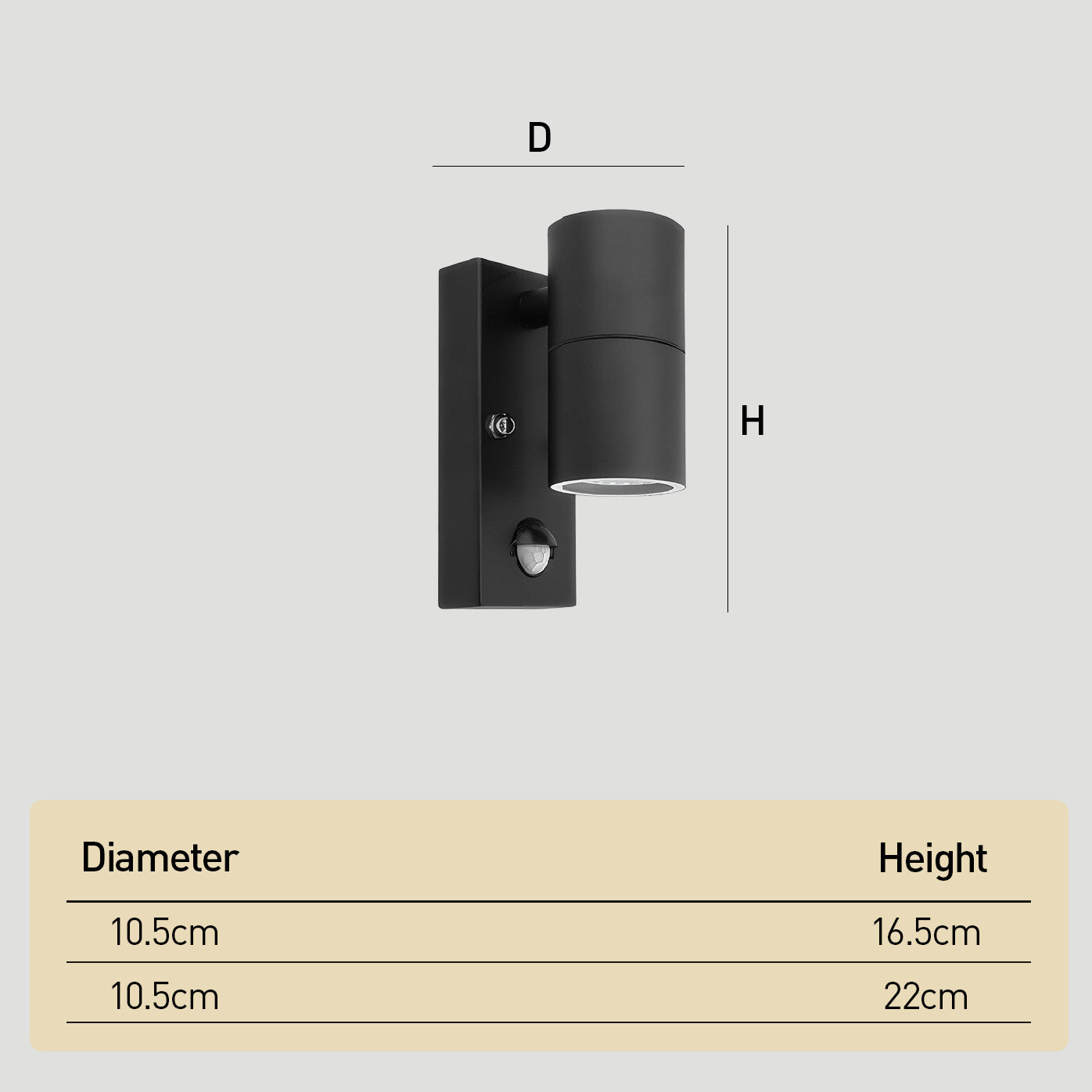 Double Cylindrical Stainless Steel Outdoor Wall Lights for Entryway
