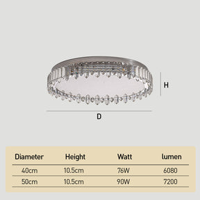 Flush Mount Crystal Ceiling Lights for Living Room Bedroom