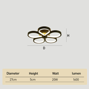 Contemporary LED Flush Mount Acrylic Ceiling Lights for Bedroom