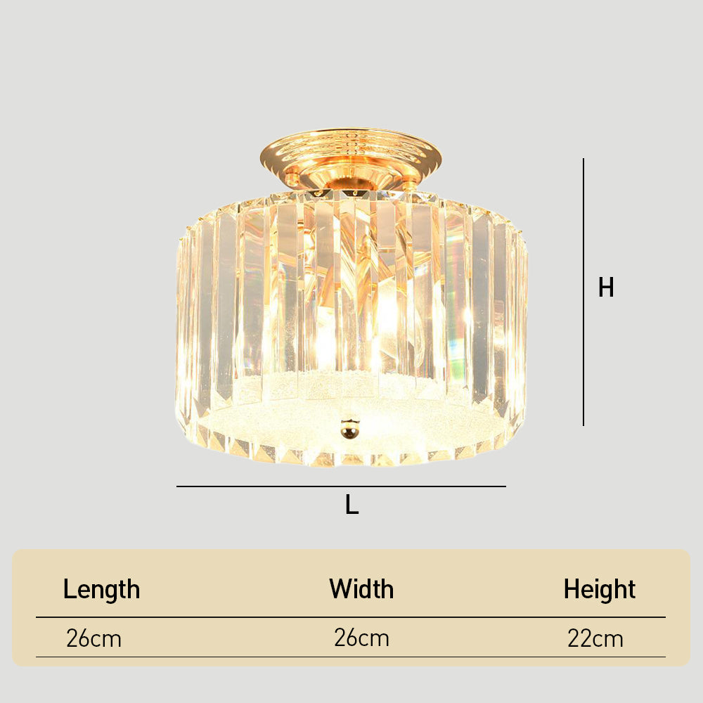 Crystal Ceiling Light Living Room Ceiling Lighting Gold