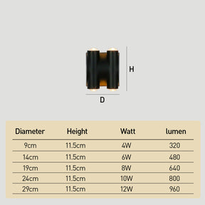 Modern LED Outdoor Wall Lights for Garden Entryway