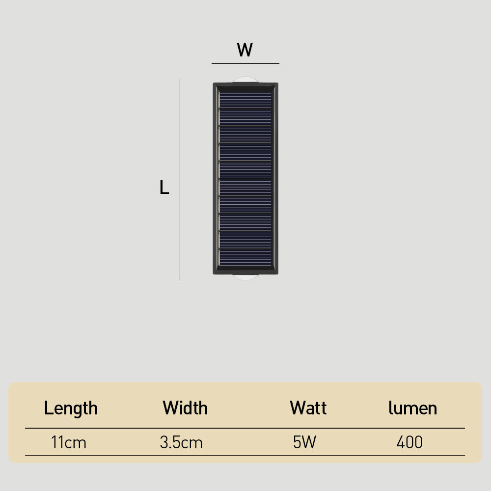 Outdoor Solar Lights Up and Down Modern Outdoor Wall Lights For Garden and Courtyard