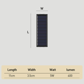 Outdoor Solar Lights Up and Down Modern Outdoor Wall Lights For Garden and Courtyard