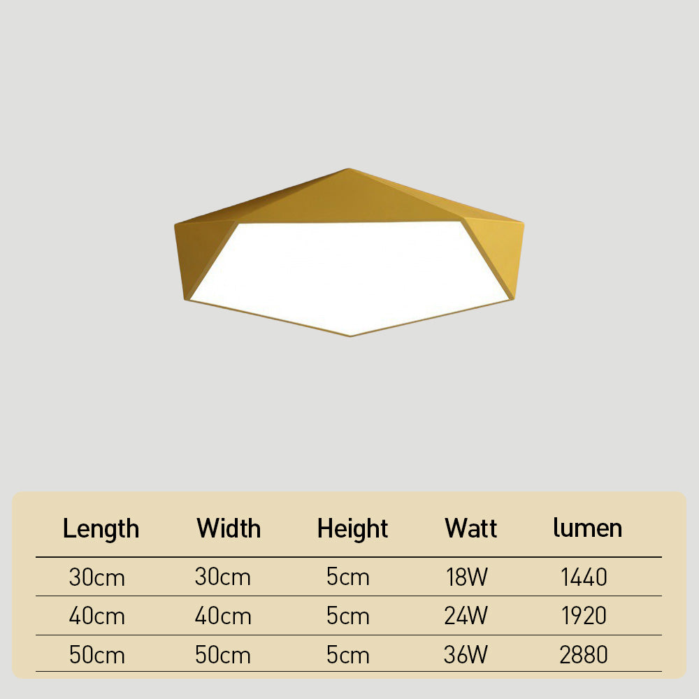 Modern Macaroon Dimmable LED Ceiling Light for Bedroom Hallway