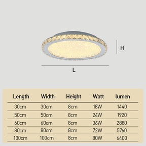 Chrome Crystal Flush Mount Ceiling Light Luxury Crystal Chandeliers