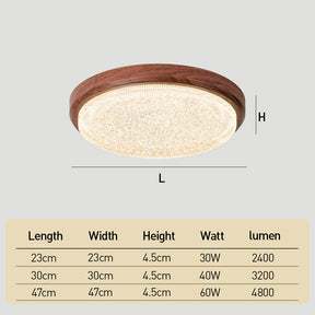 Modern Starlight LED Flush Mount Ceiling Light Round Lamp for Bedroom