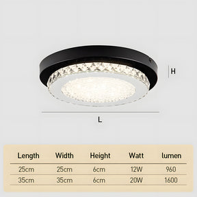LED Ceiling Lights Flush Crystal Ceiling Lights
