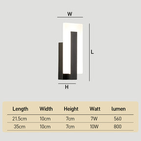Modern Indoor LED Wall Sconce Fixture for Bedroom Hallway