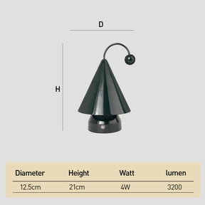 Classic Christmas LED Decoration Rechargeable Table Lamp for Bedroom