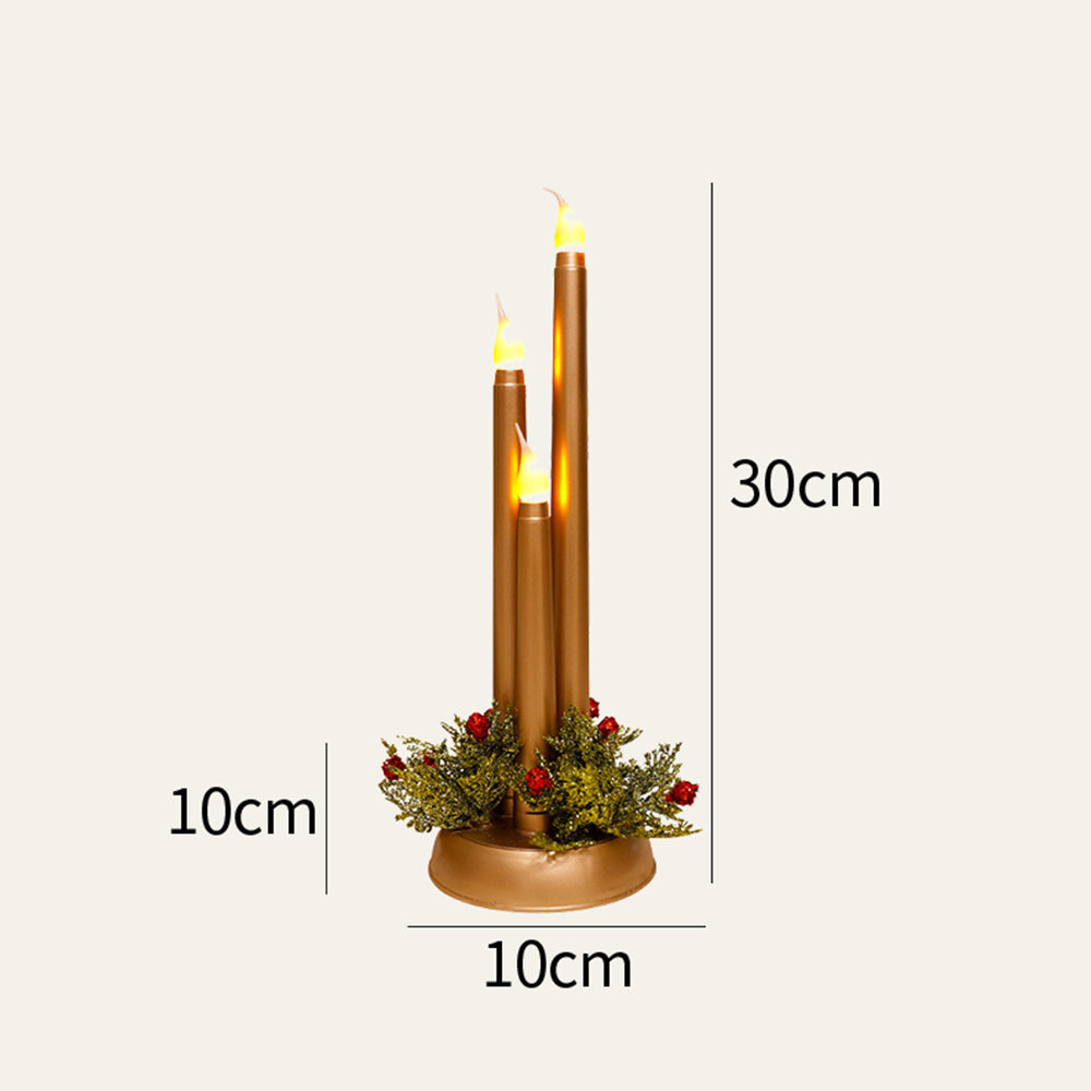 Warm Candlestick Plastic LED Christmas Lightings