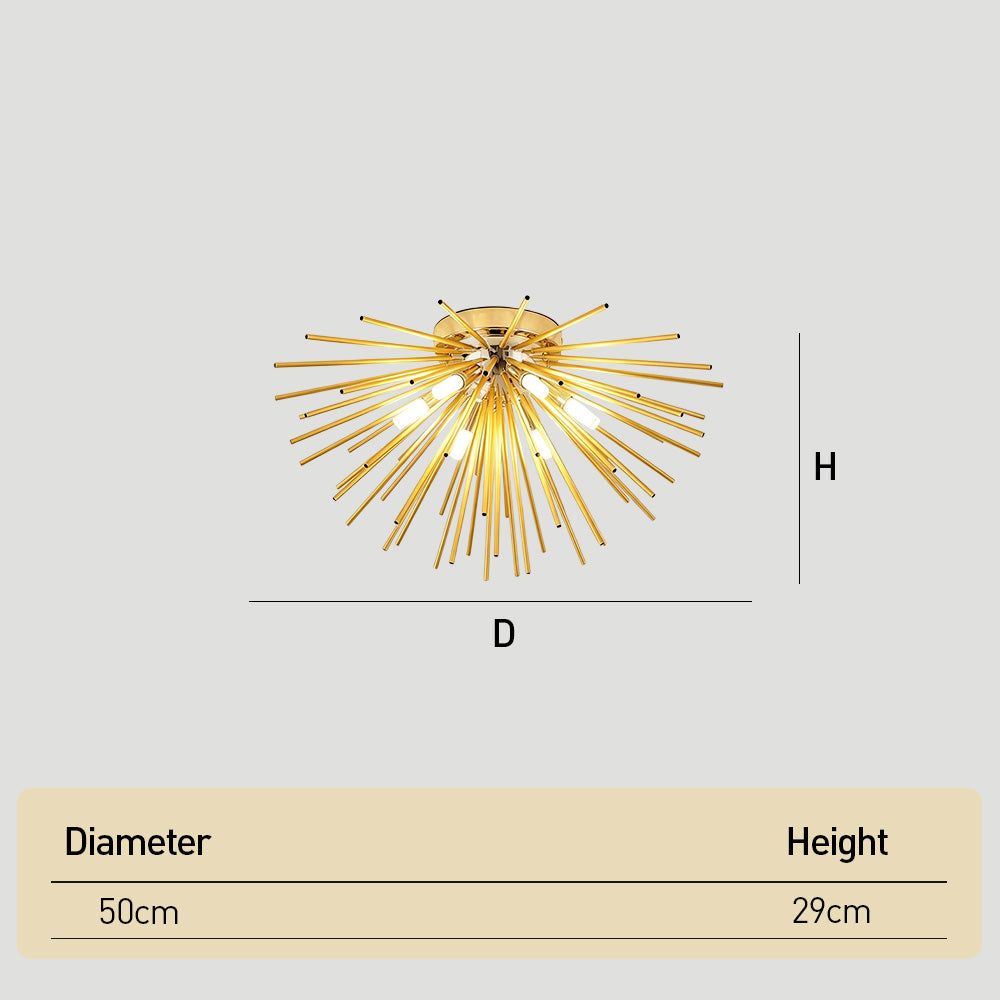 Sputnik Flush Mount Ceiling Lights for Bedroom Hallway Entryway