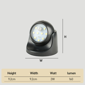 Battery Operated Motion Sensor IP44 LED Wall Light for Driveway, Garden, Pathway - 3 Modes