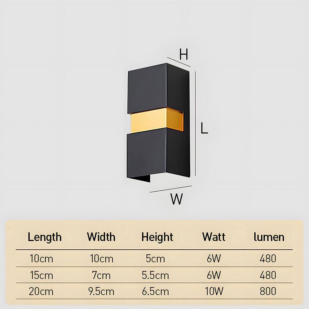 Double Heads Entrance LED Outdoor Exterior Wall Lamp