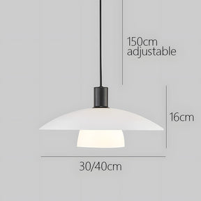 Minimalist White Glass Pendant Lights For Living Room