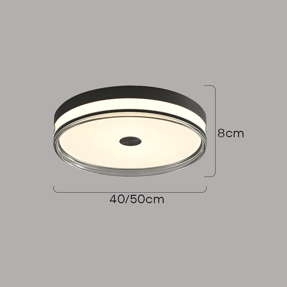 Minimalist Modern Black Acrylic LED Living Room Ceiling Lights