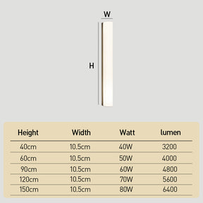Modern IP65 Waterproof Long Exterior Wall Lights for Garden Porch