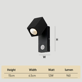 Up and Down LED Outdoor Wall Lights with Motion Sensor for Porch Patio