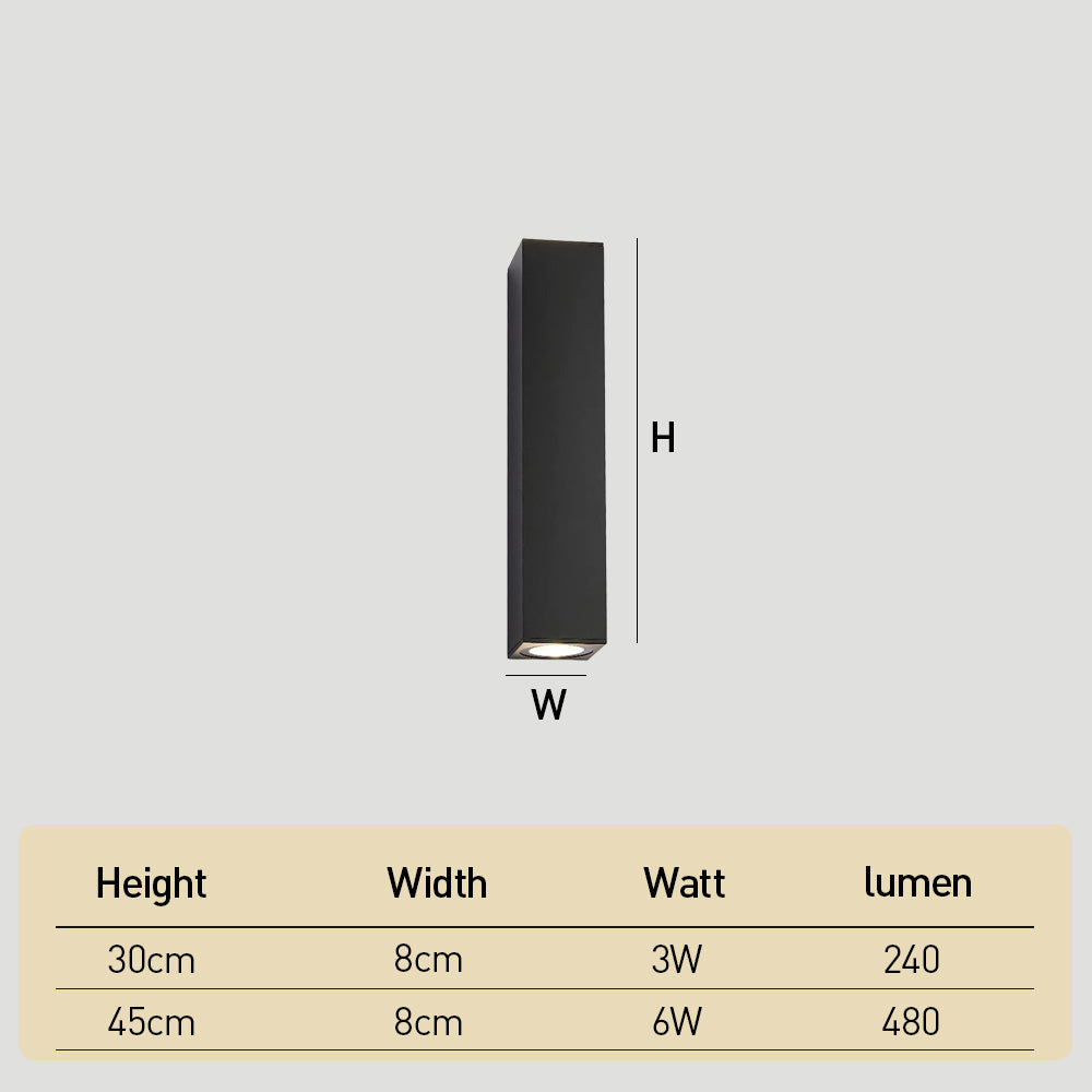 IP65 Waterproof Up and Down Exterior Wall Lights