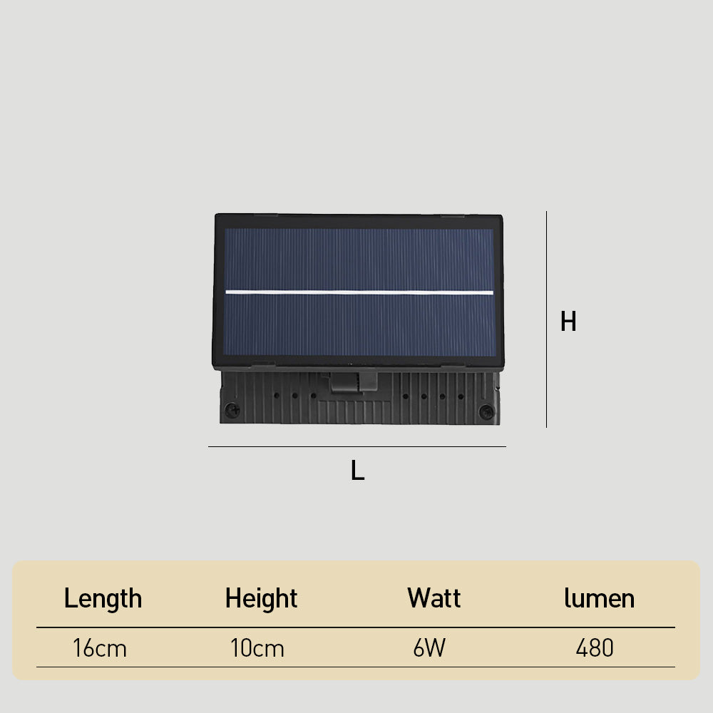 External Solar Wall Lights Up & Down Waterproof Garden Wall Lamp, Dusk-to-Dawn