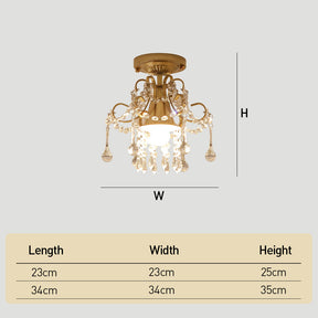 Modern Mini Crystal Ceiling Lights for Porch Hallway